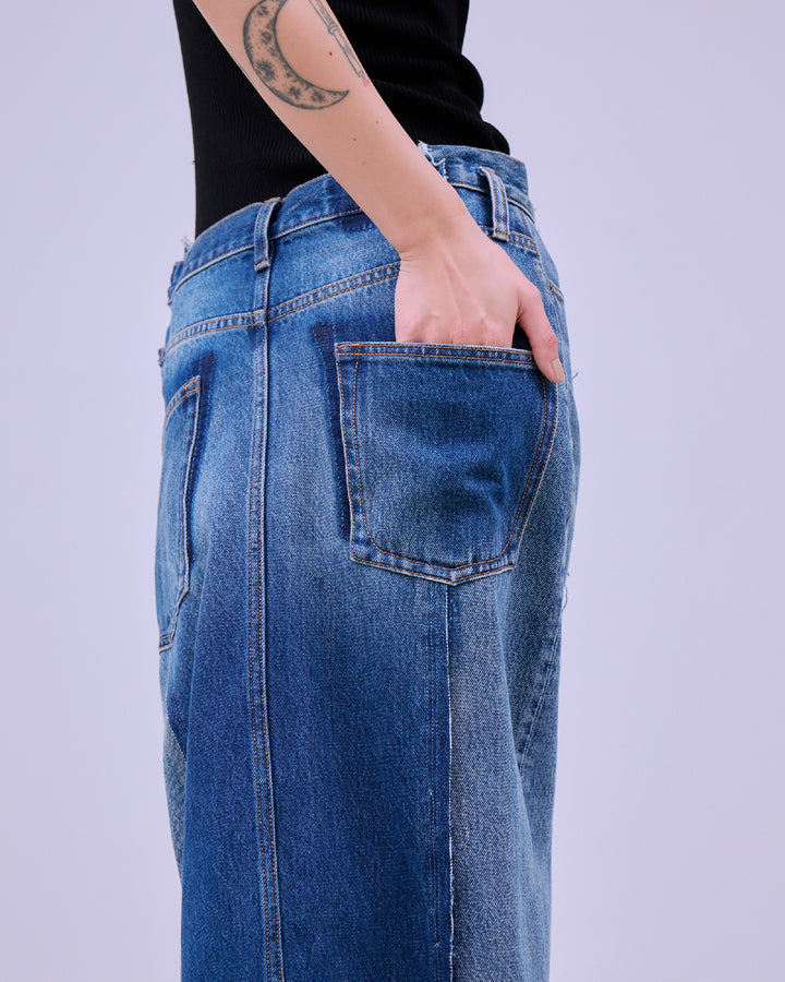 REMAKE DENIM SKIRT