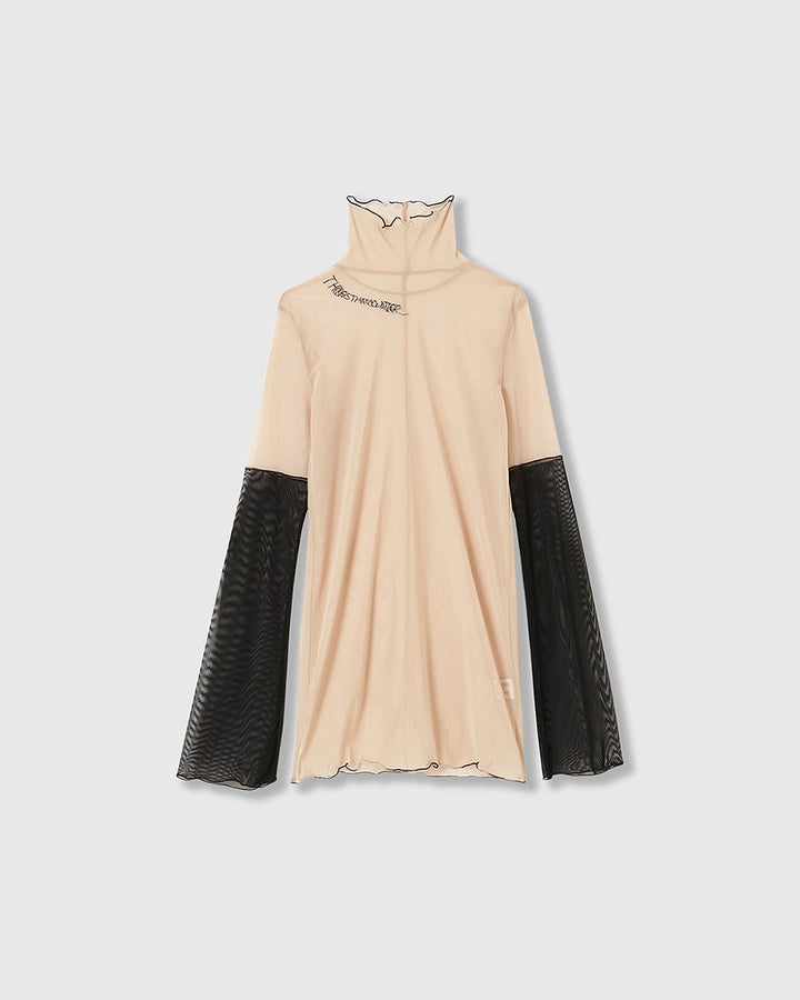 HIGH NECK TULLE TOPS