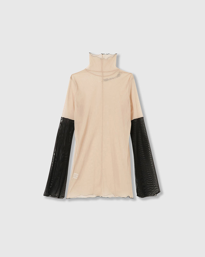 HIGH NECK TULLE TOPS