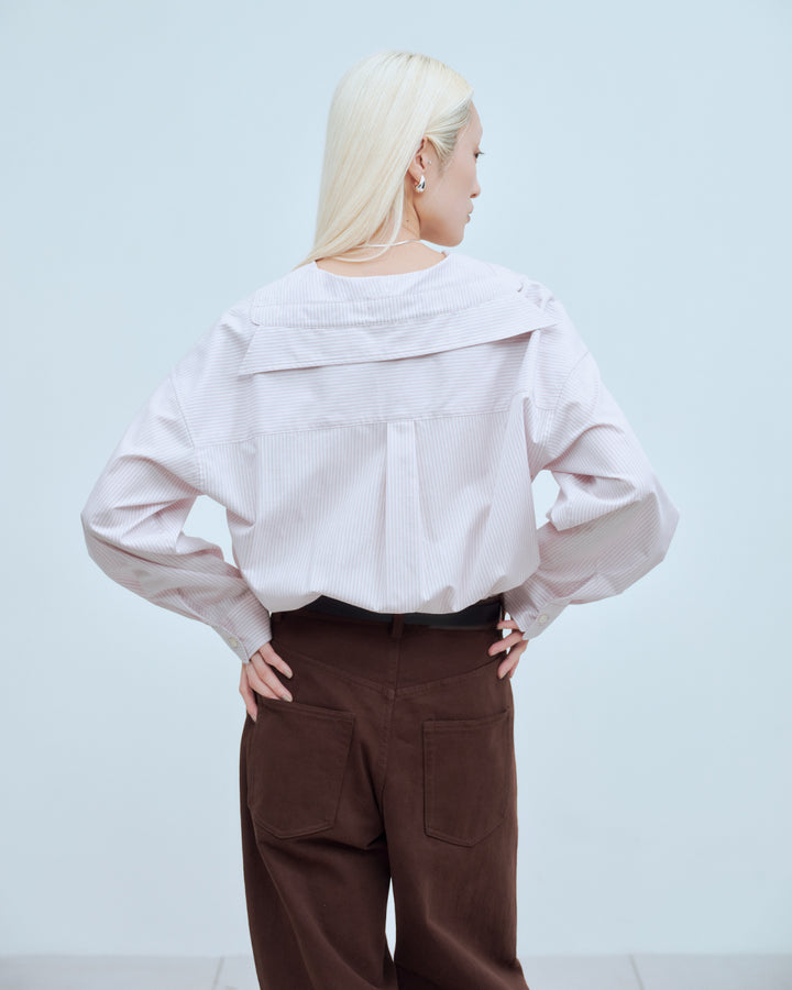 SAILOR BLOUSING STRIPE SHIRT