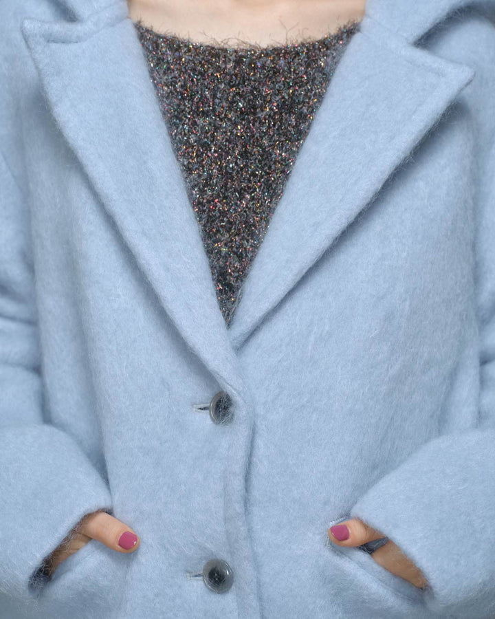 MOHAIR HOODIE JACKET