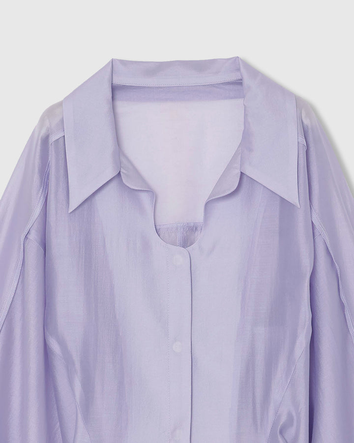 SHEER VOLUME SLEEVE SHIRT