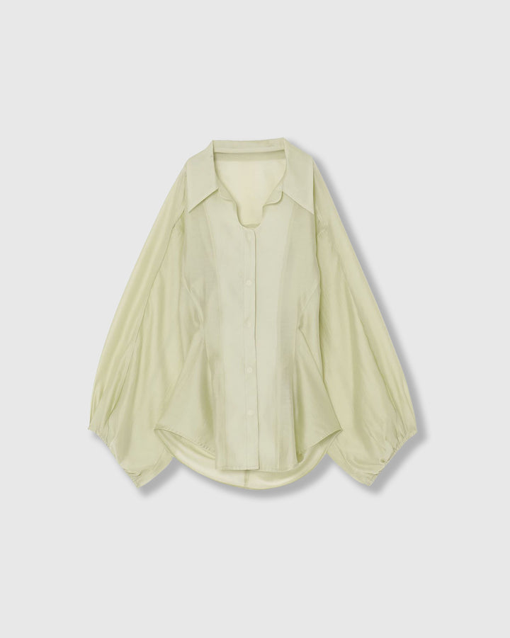 SHEER VOLUME SLEEVE SHIRT