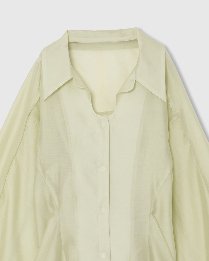 SHEER VOLUME SLEEVE SHIRT
