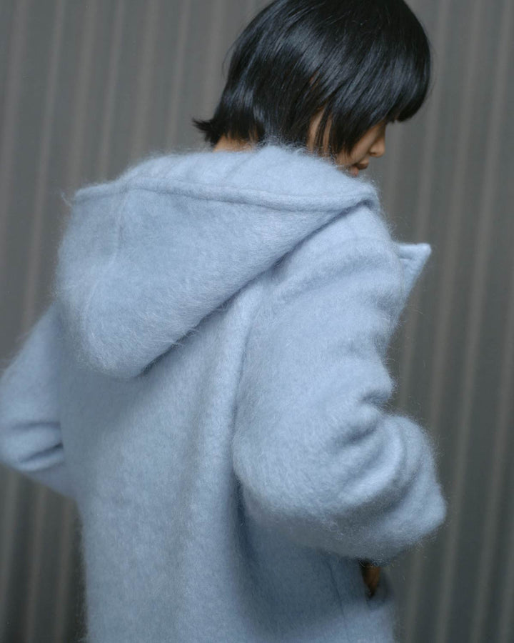 MOHAIR HOODIE JACKET