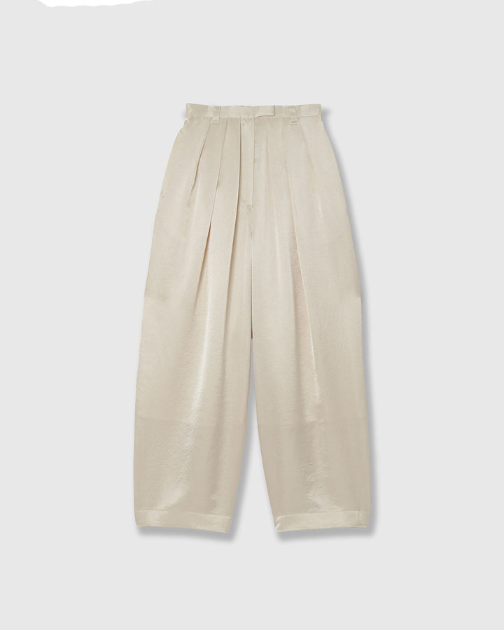 SATIN COCOON PANTS