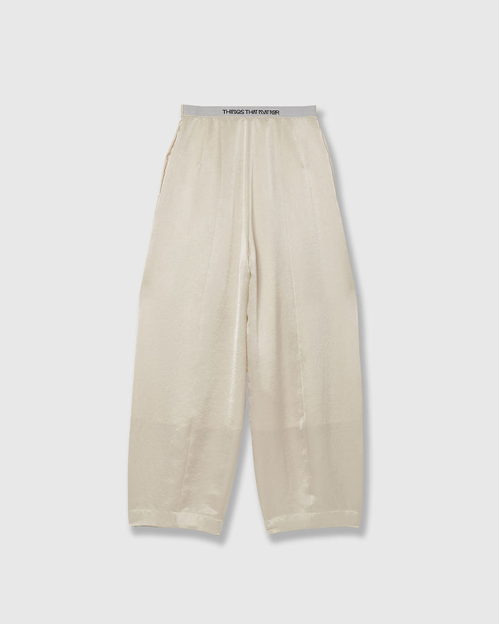 SATIN COCOON PANTS