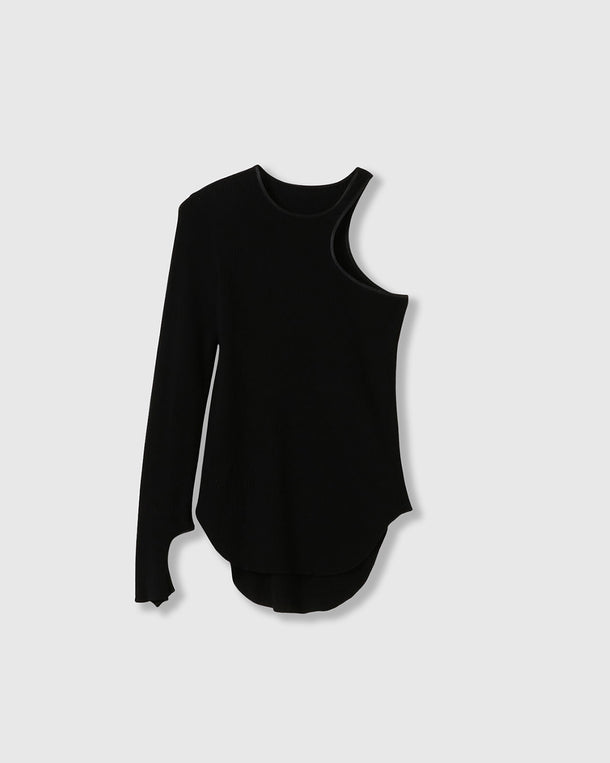 ONE SHOULDER TERECO RIB TOPS