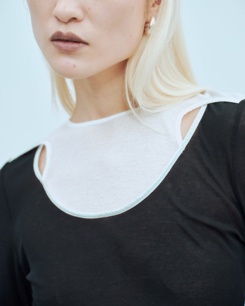 SHEER LAYERED RIB TOPS