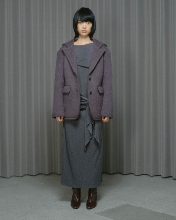 MOHAIR HOODIE JACKET