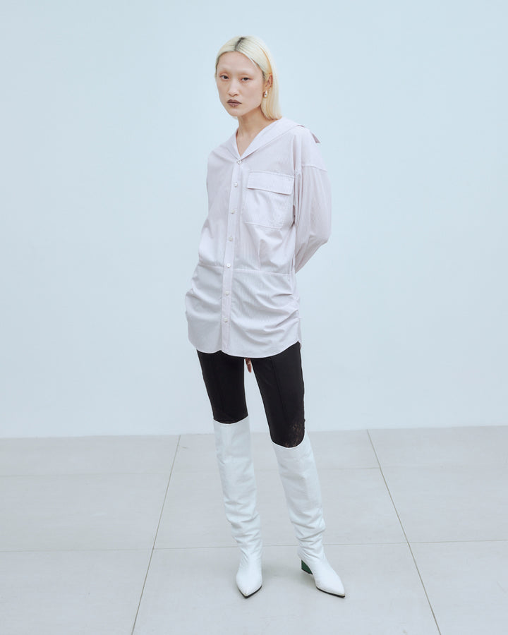 SAILOR BLOUSING STRIPE SHIRT