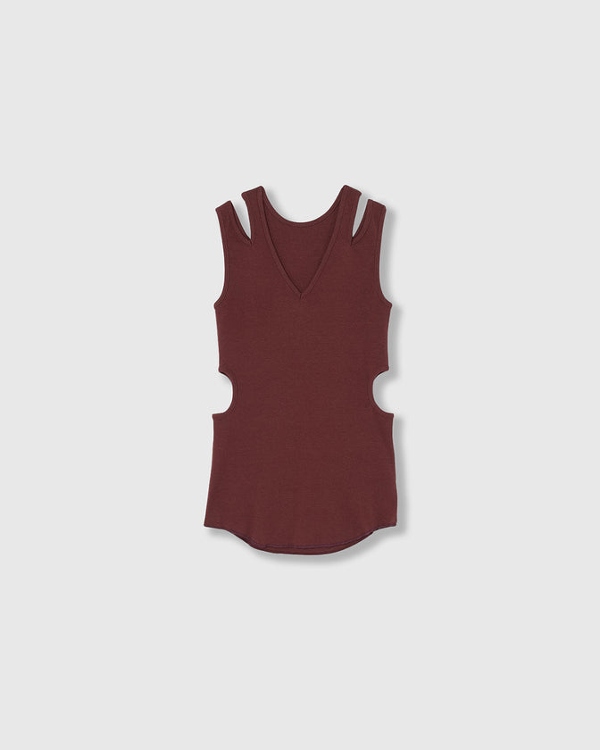 NOTCH DESIGN TWO-WAY TANK TOP