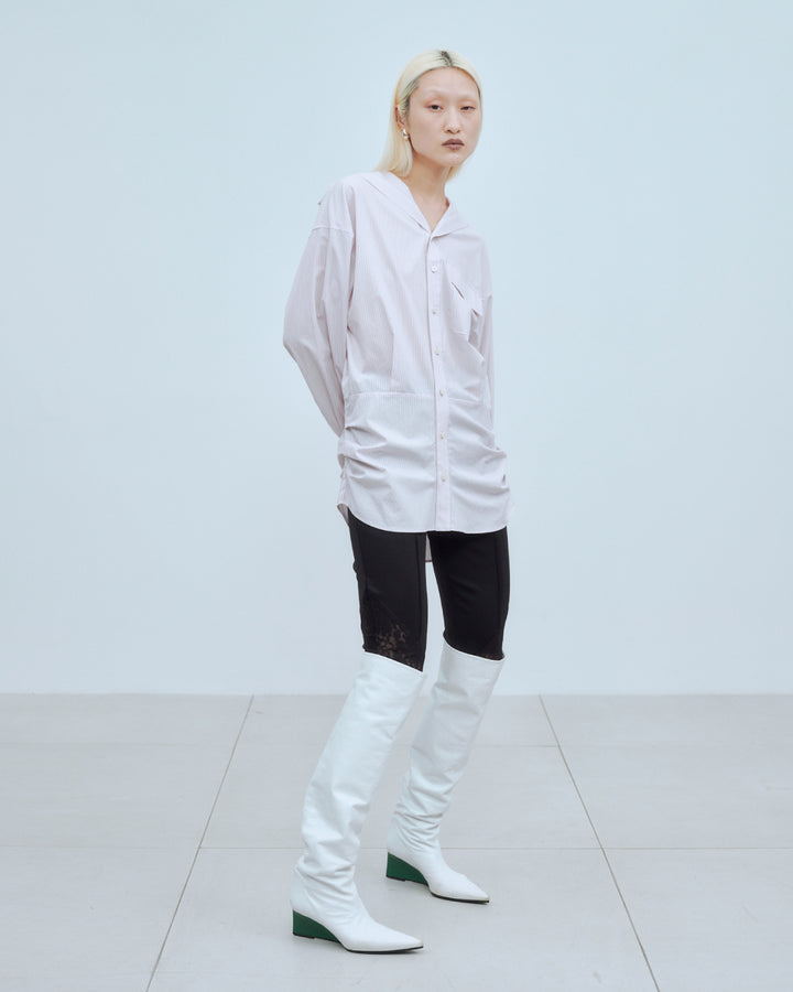 SAILOR BLOUSING STRIPE SHIRT