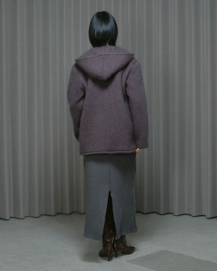 MOHAIR HOODIE JACKET