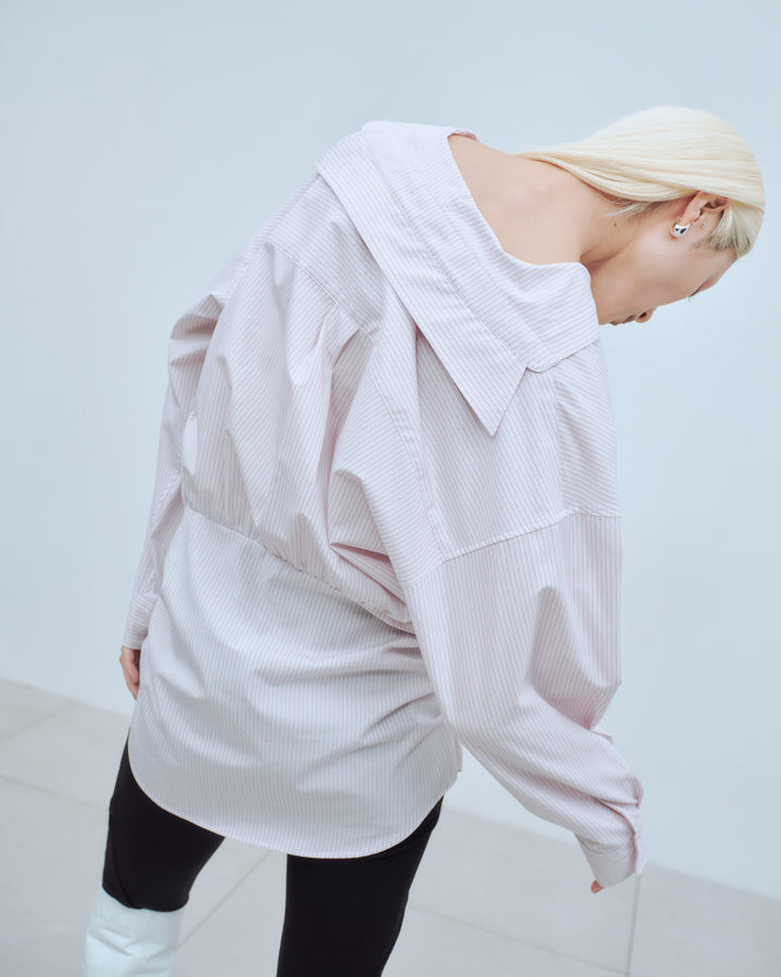 SAILOR BLOUSING STRIPE SHIRT