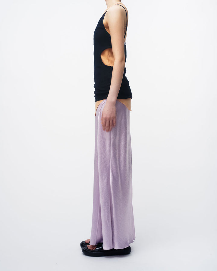 SHEER RIB CAMISOLE & RIB TANKTOPS SET
