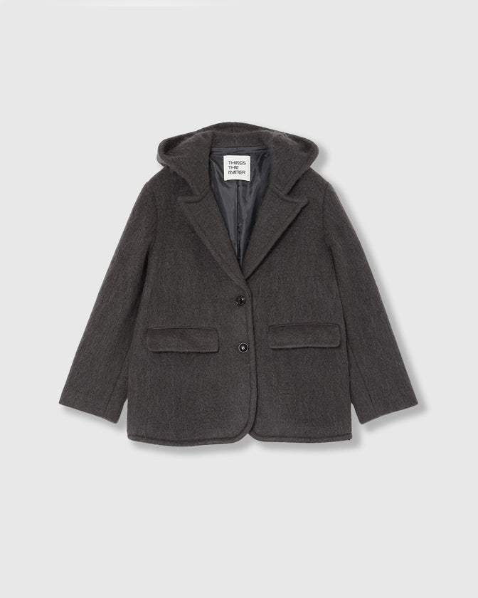 MOHAIR HOODIE JACKET