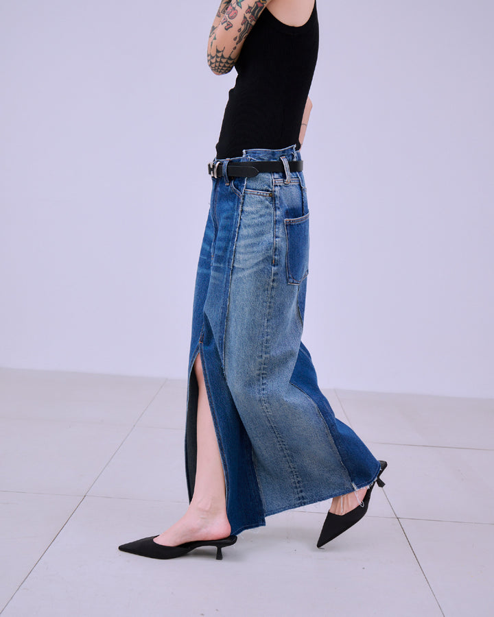 REMAKE DENIM SKIRT