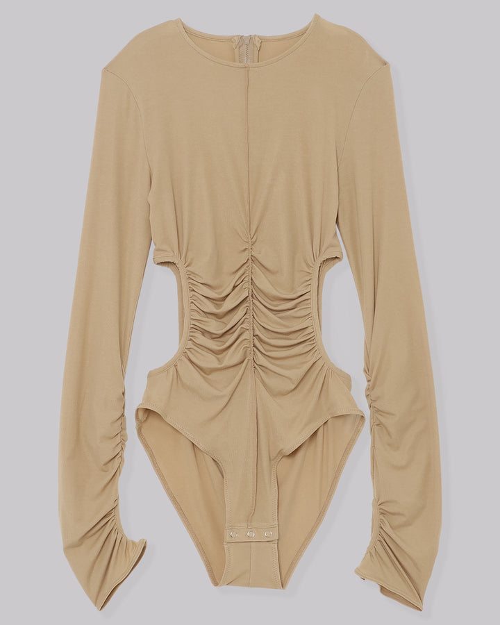 WAIST HOLE JERSEY BODY SUIT