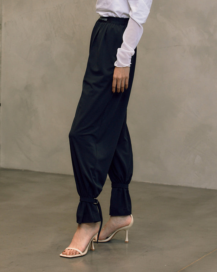 ANKLE BELT JERSEY PANTS