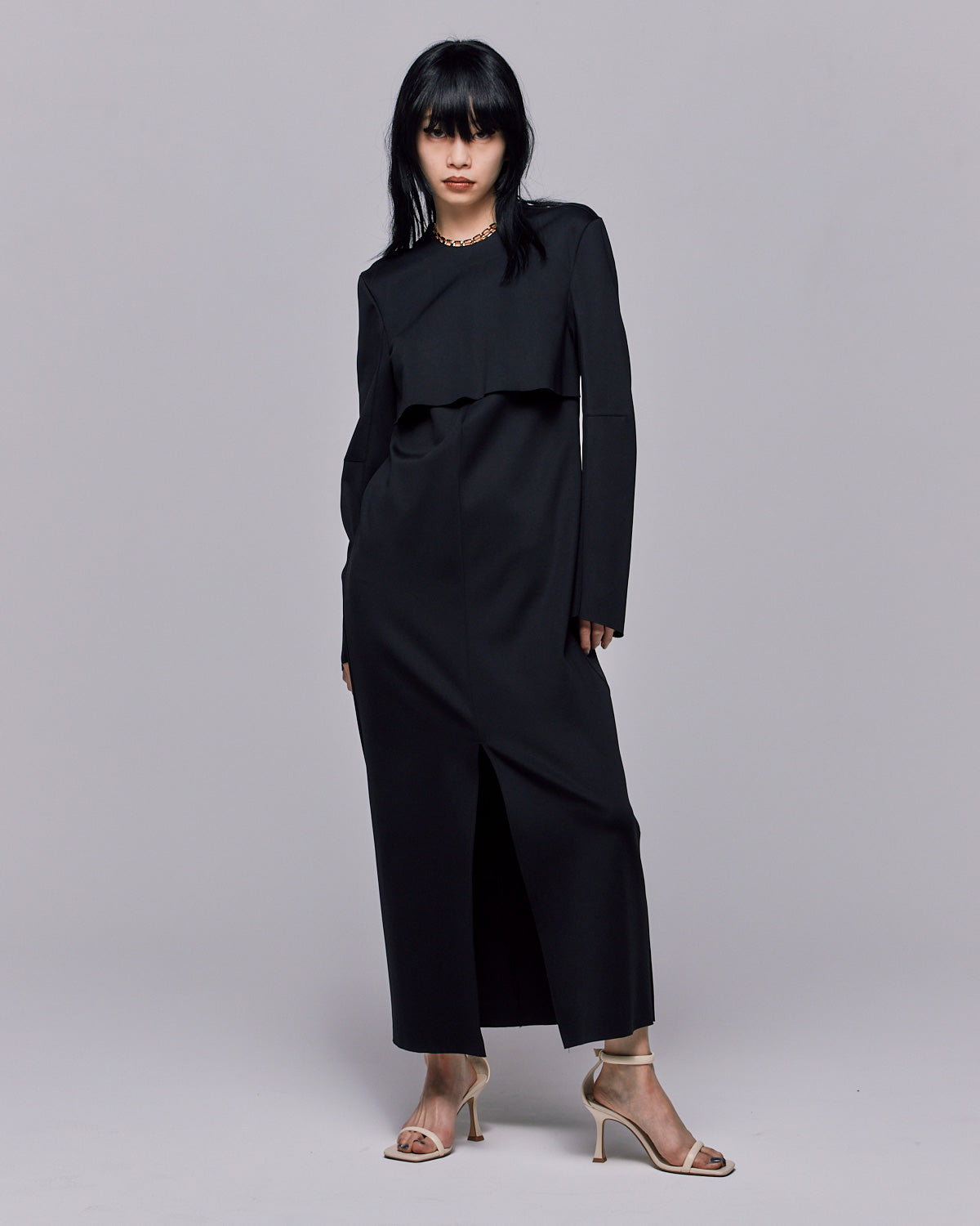 SCUBA JERSEY BACK OPEN MAXI DRESS | | STORE | THINGS THAT MATTER