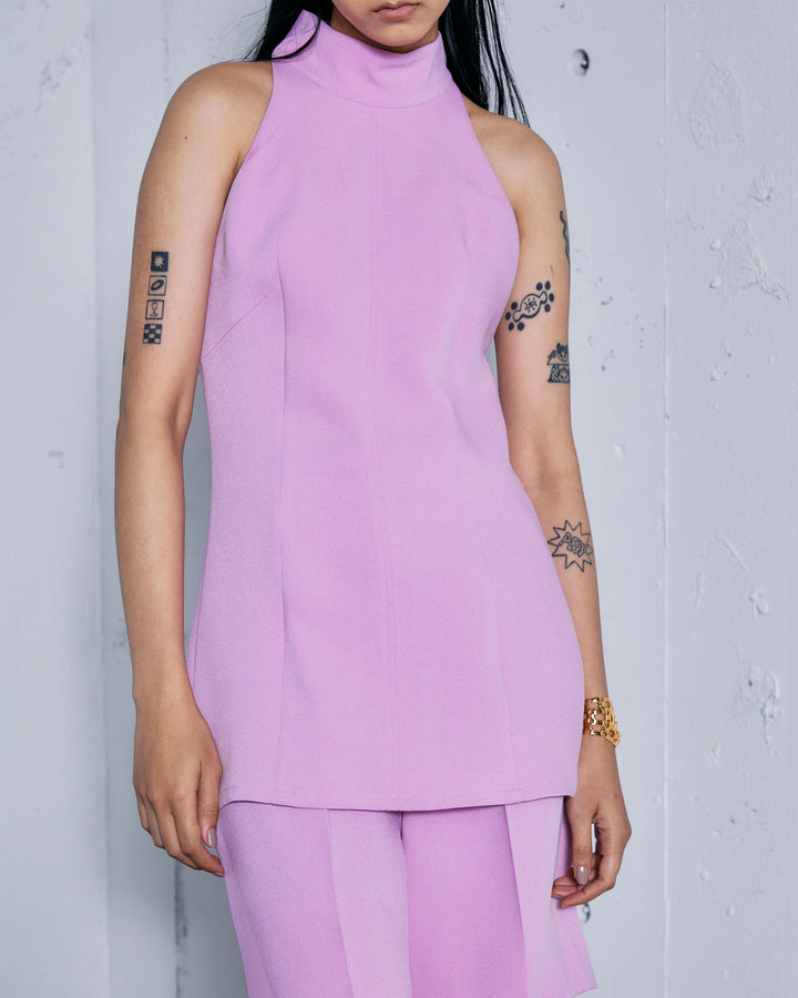 DOUBLE CLOTH  HALTER NECK BLOUSE