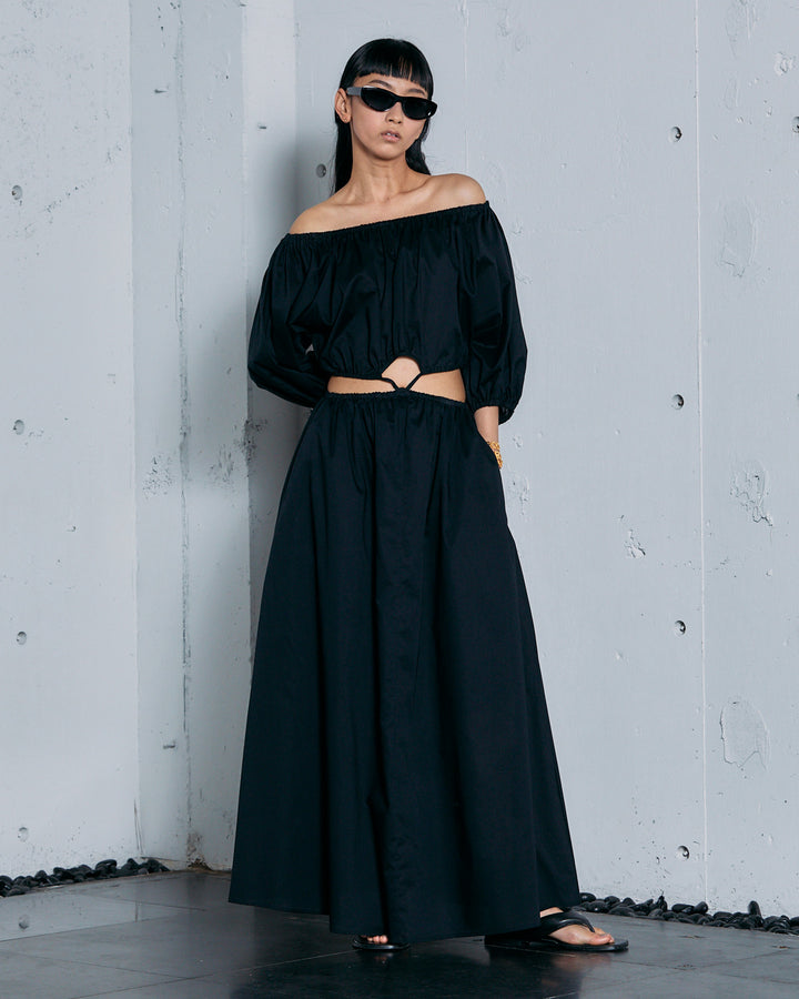 COTTON MAXI DRESS