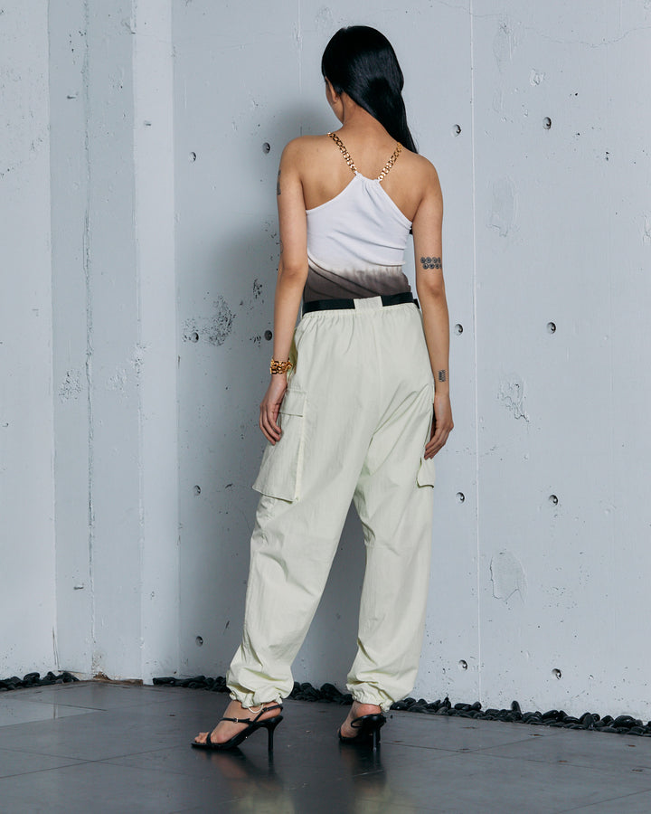 earth+-ing  HALTER NECK CHAIN STRAP TOPS 「泥染め」
