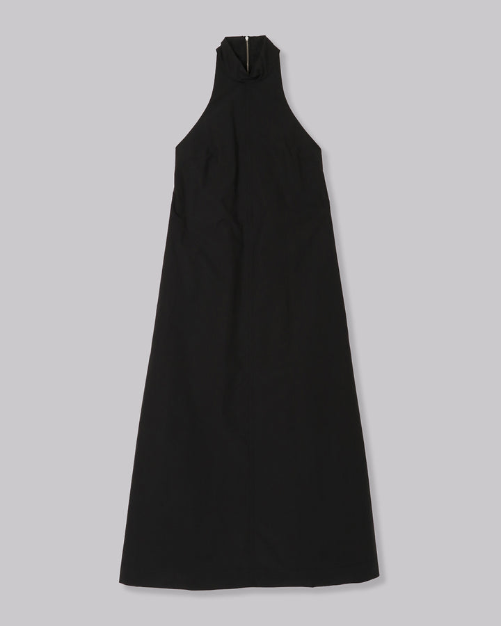 TYPEWRITER HALTER NECK MAXI DRESS