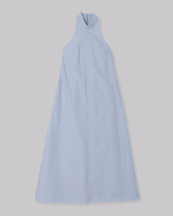 TYPEWRITER HALTER NECK MAXI DRESS