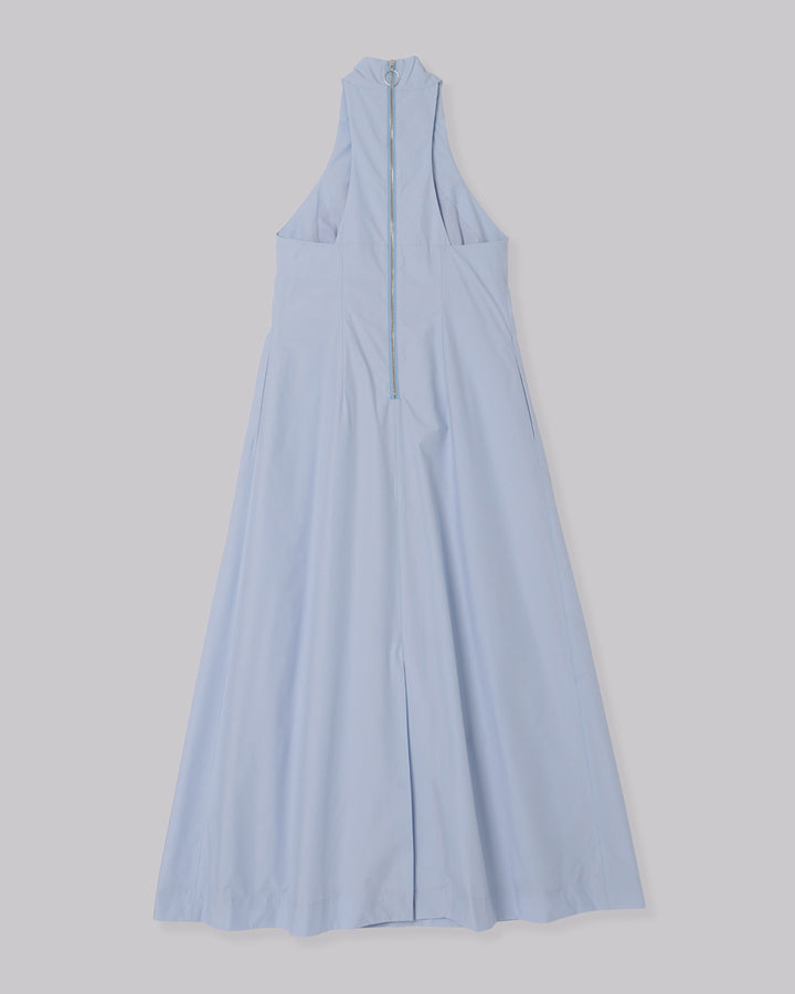 TYPEWRITER HALTER NECK MAXI DRESS