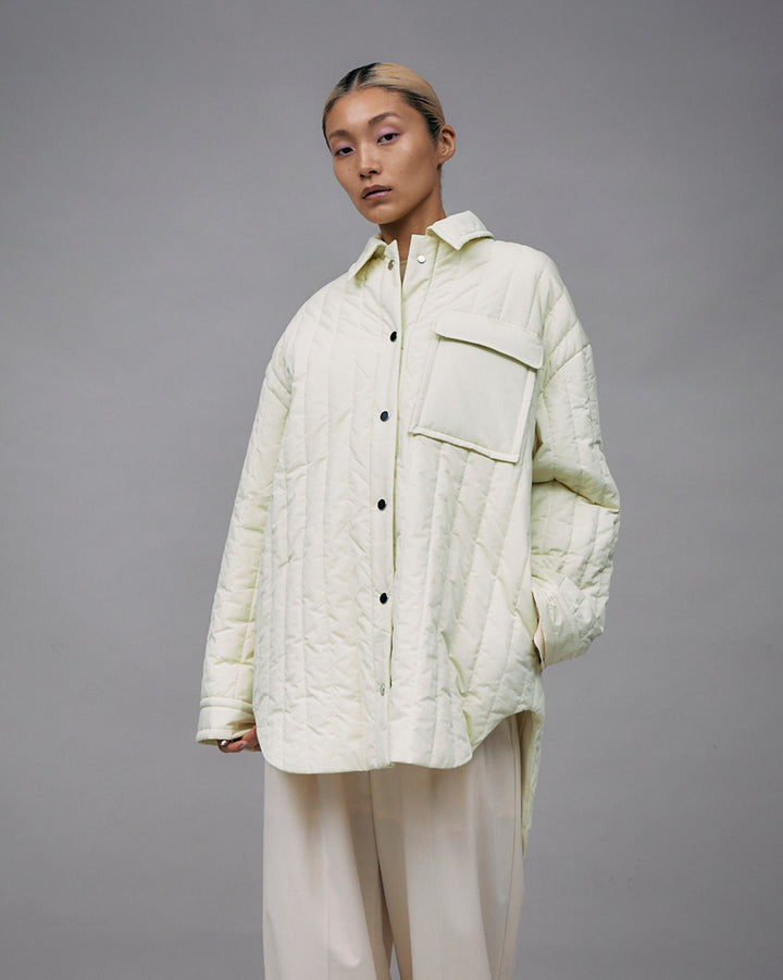 QUILTED LONG SHIRT JACKET【受注終了】