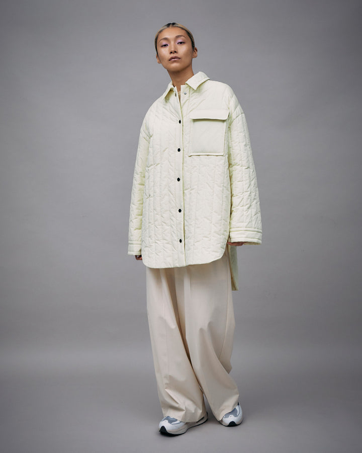 QUILTED LONG SHIRT JACKET【受注終了】