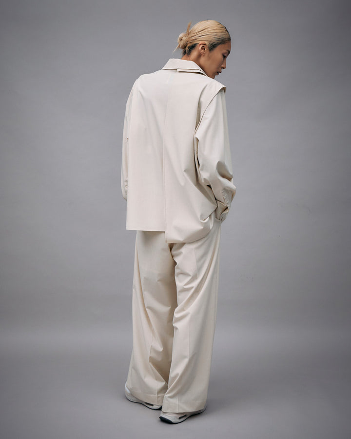 T/R ASYMMETRY LAYERED 2WAY SHIRT