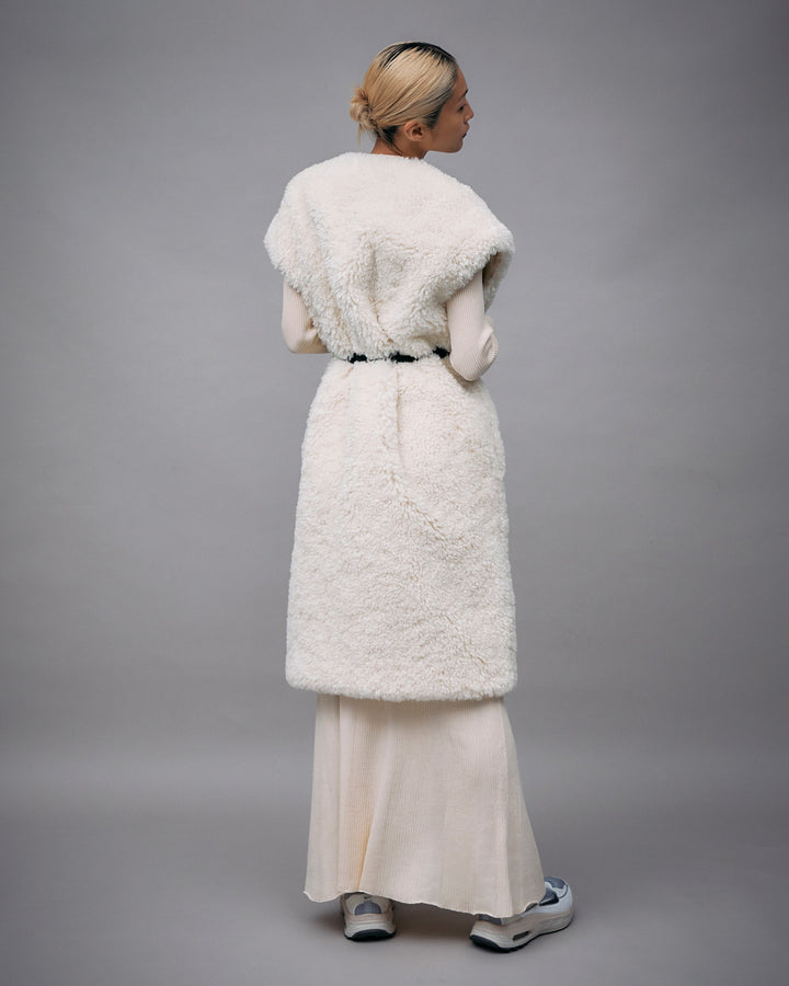 ECO SHEEP FUR LONG GILET