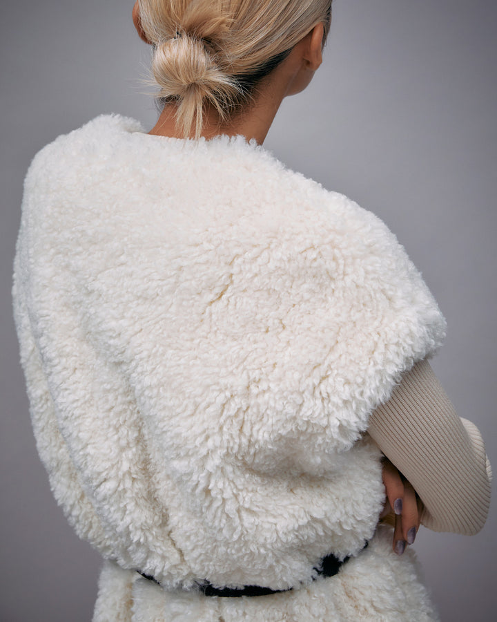 ECO SHEEP FUR LONG GILET