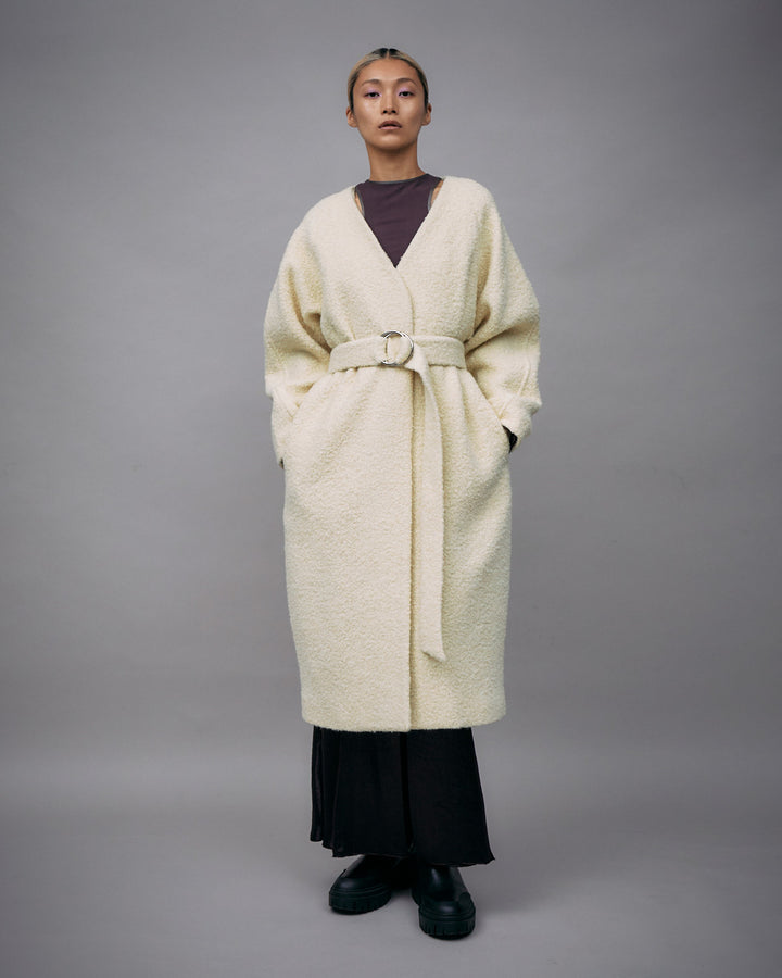 WOOL LOOP JERSEY LONG COAT【受注終了】