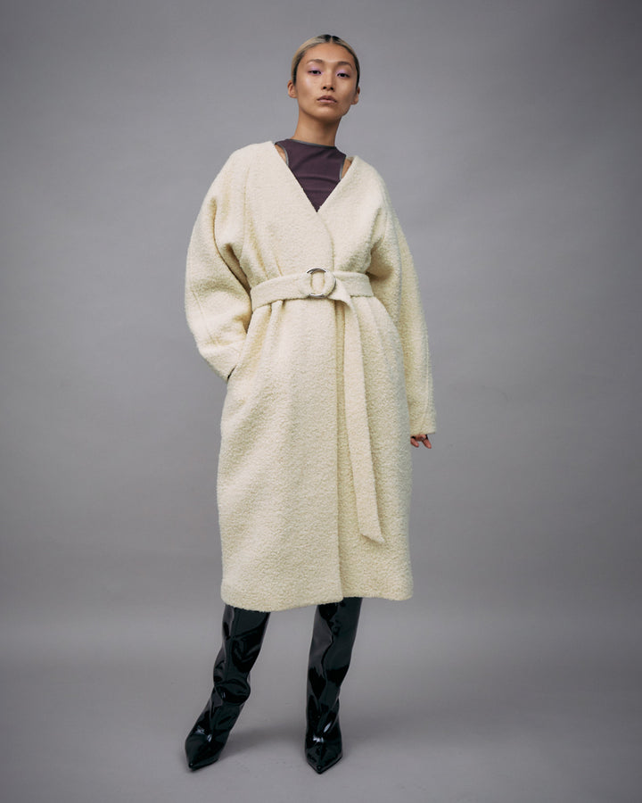 WOOL LOOP JERSEY LONG COAT【受注終了】