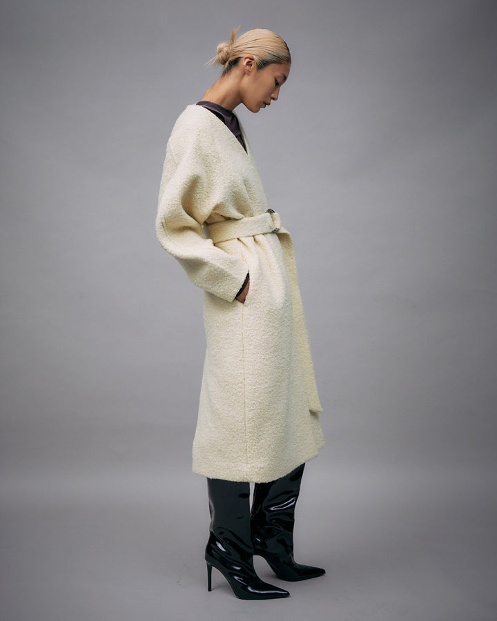 WOOL LOOP JERSEY LONG COAT【受注終了】