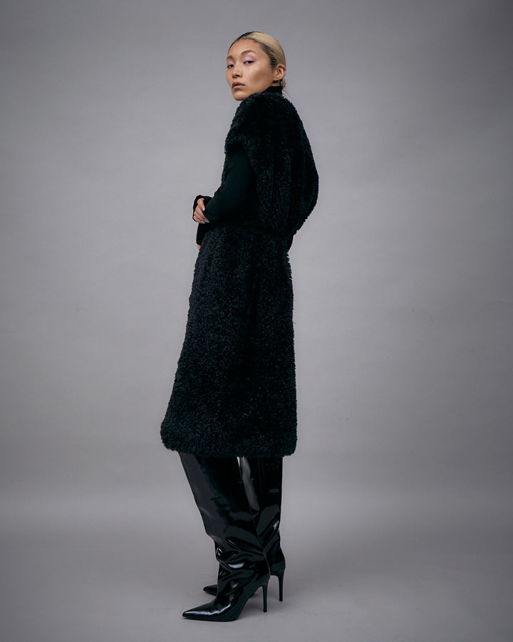 ECO SHEEP FUR LONG GILET