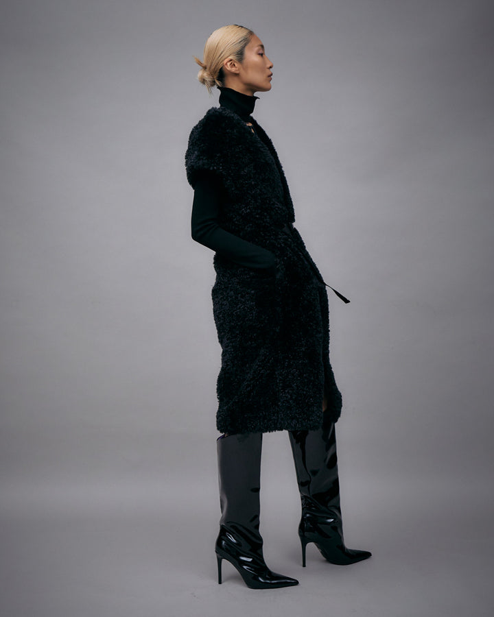 ECO SHEEP FUR LONG GILET