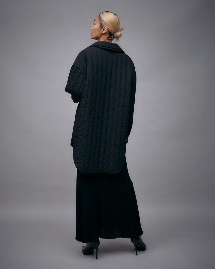 QUILTED LONG SHIRT JACKET【受注終了】
