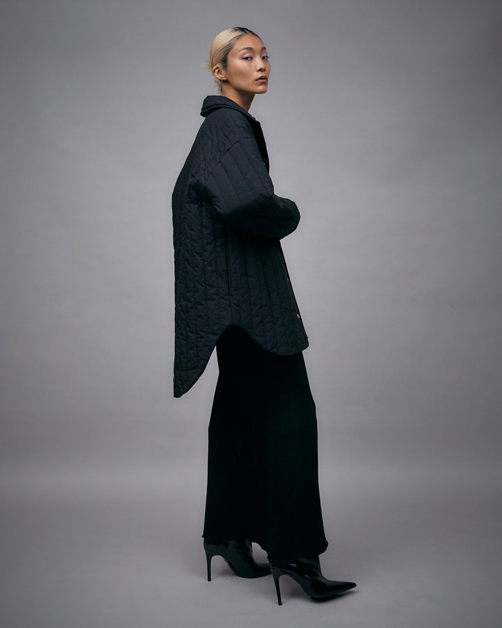 QUILTED LONG SHIRT JACKET【受注終了】