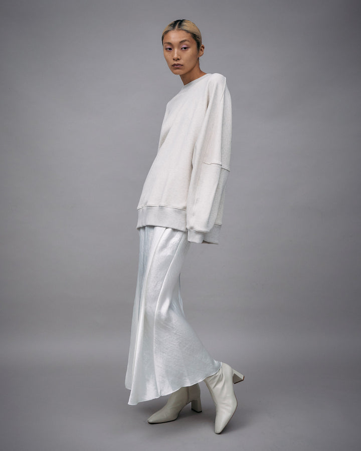 ACETATE SATIN MAXI SKIRT