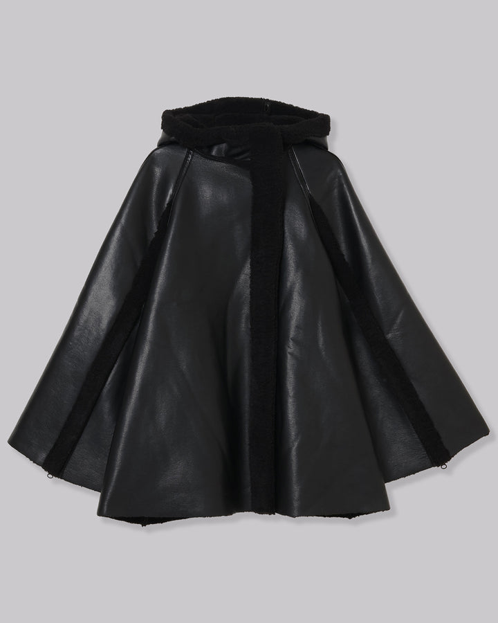 ECO MOUTON PONCHO JACKET