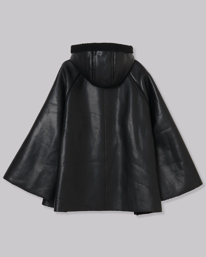 ECO MOUTON PONCHO JACKET