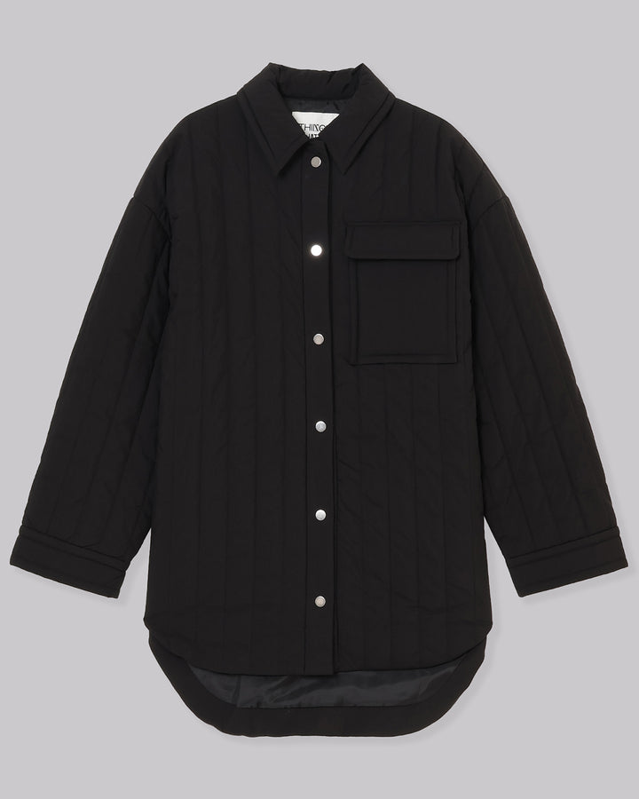QUILTED LONG SHIRT JACKET【受注終了】