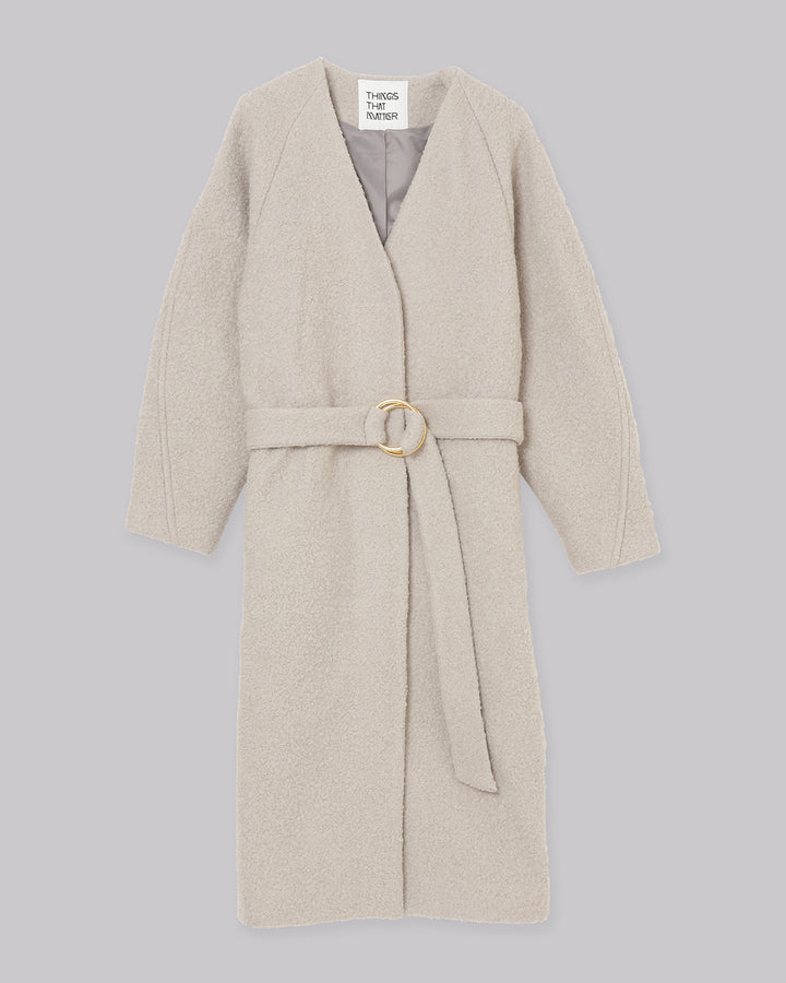 WOOL LOOP JERSEY LONG COAT【受注終了】