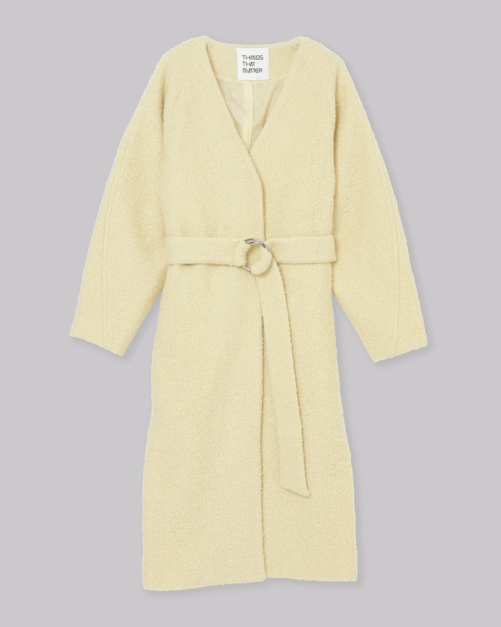 WOOL LOOP JERSEY LONG COAT【受注終了】