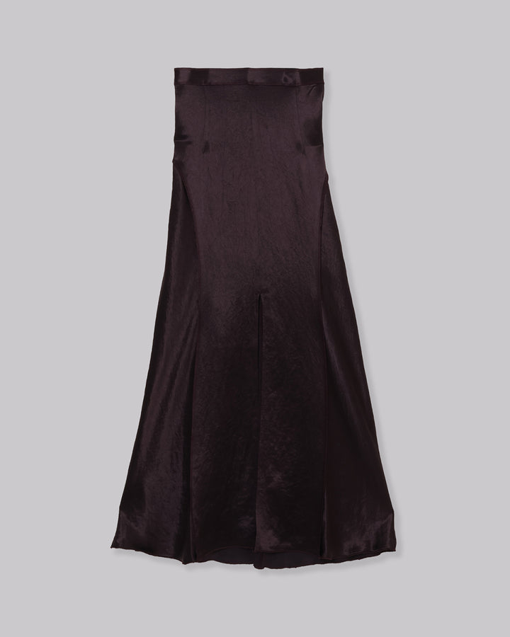 ACETATE SATIN MAXI SKIRT